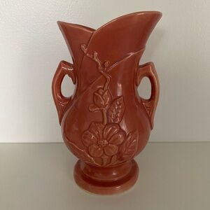 Vintage Hull Art Pottery Wildflower Vase Dusty Rose Pink